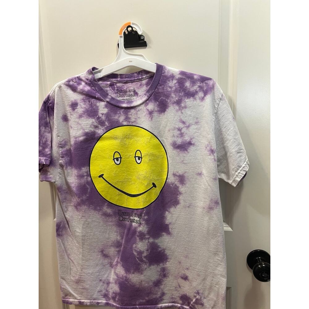 Dazed and Confused T-Shirt Men’s Medium Tie Dye Smiley Face Movie Graphic Tee